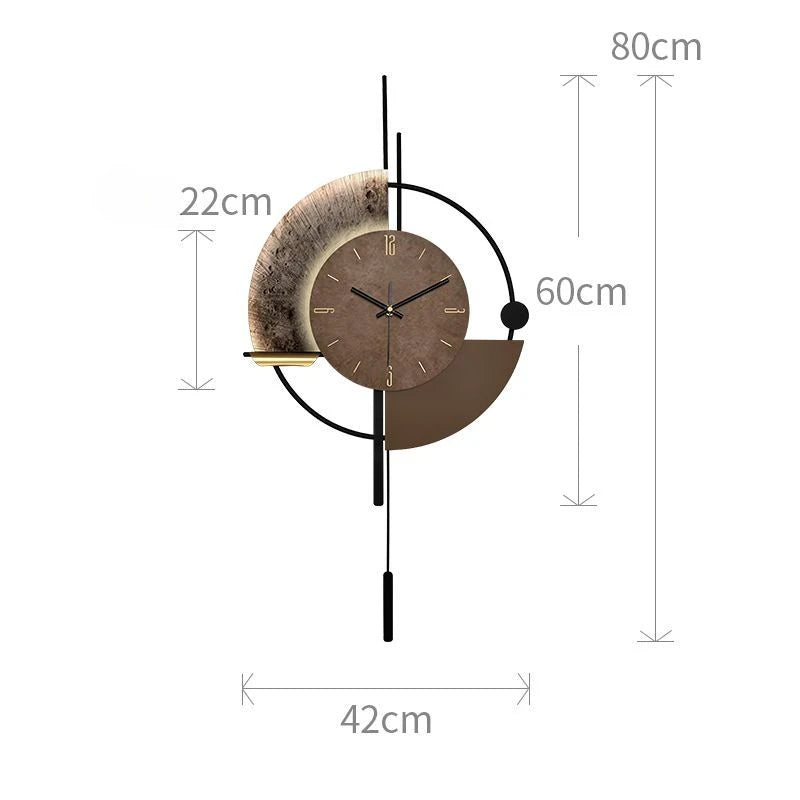 Home Decor Painting Wall Clock TV Background Wall Living Room Decoration Clock